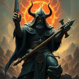 concept art by dan mumford of a masterpiece hyperdetailed dnd tarot card, digital painting, sharp focus, illustration