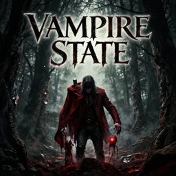 book cover for vampire state, alternate horror history