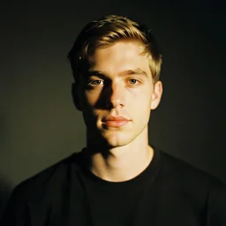 s1mple, portrait, 35mm film, by Hedi Slimane