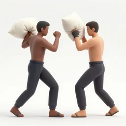 d day pillow fight
