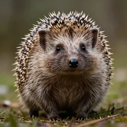 realistic hedgehog barbarian