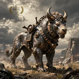 A steampunk Minotaur by Yusuke Murata