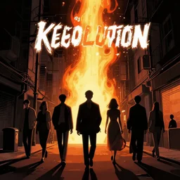 the revolution is burning through the noire streets, pixiv fanbox, cinematic light, anime style, graphic novel by fiona staples and dustin nguyen, peter elson, alan bean, wangechi mutu, clean cel shaded vector art, trending on artstation