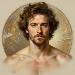 portrait of nick offerman, intricate, elegant, muscular! highly detailed, digital painting, artstation, concept art, smooth, sharp focus, illustration, art by artgerm and greg rutkowski and alphonse mucha