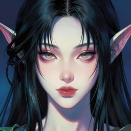 ashen dryad, portrait of a beautiful young woman, high detail, vibrant colors, face, by sija hong, yoshitaka amano, stanley artgerm, masterpiece, sharp focus, cinematic lightning
