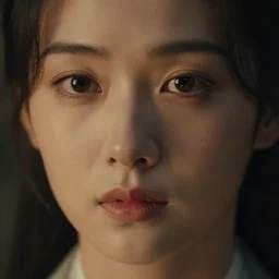 beautiful eyes and lips, cinematic lighting, establishing shot