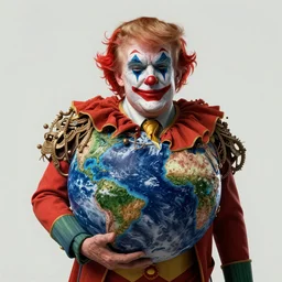 donald trump is a clown destroying the planet, grotesque, horror, high details, intricate details, by vincent di fate, artgerm julie bell beeple, 60s, inking, vintage 60s print, screen print