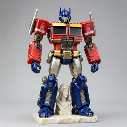 Transformers, bumblebee from The Transformers Movie, Greek Statue, Marble statue