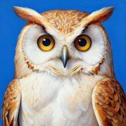 detailed psychedelic painting of a owl god, Da Vinci Style