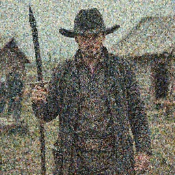 Mikhail Boyarskiy as a western movie villain