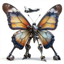 a mechanized butterfly, orthographic views, f 3 5 fighter, space shuttle, mecha, highly detailed, artstation, super realistic, unreal engine