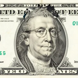 bill gates face on 1 dollar us banknote