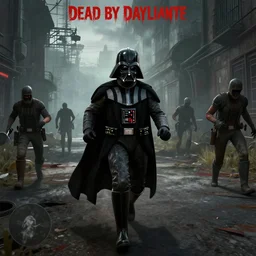 Screenshot of Darth Vader chasing survivors in Dead By Daylight game