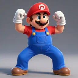 super mario as a mortal kombat 1 1 fighter. fatality, brutality, finish him, unreal engine 5
