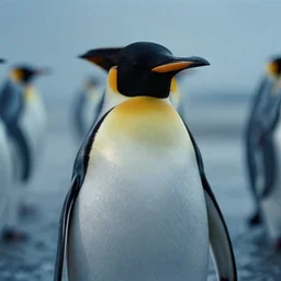penguin starring blade runner 2 0 4 9, film still, 1 6 mm cinematography