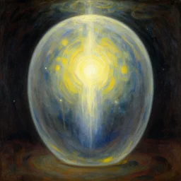 dome syndrome is a mental projection of a self - contained vessel of light, constructed by one's own mental perceptions, however, this liberating space often turns out to be a limiting condition for exploring what truly lies beyond, oil painting by gustave dore,