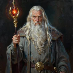 gandalf as spawn, painting