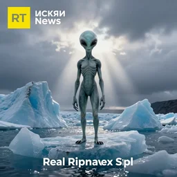 real alien found in iceberg, from russian news, rt channel