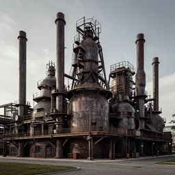 industrial architecture by wolf d. prix, darkacademia, archdaily, wallpaper, highly detailed, trending on artstation.