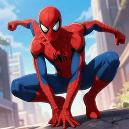 spider - man anime scene