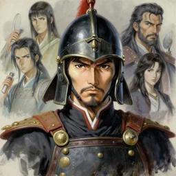 Portrait of a Warlord general  with helmet,  very coherent, painted by Edward Hopper, Wayne Barlowe, painted by James Gilleard, airbrush,  art by JamesJean and  fine details. Anime. realistic shaded lighting poster by  Ilya Kuvshinov katsuhiro otomo ghost-in-the-shell, magali villeneuve, artgerm, Jeremy Lipkin and Michael Garmash and Rob Rey