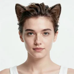 catgirl with arnold schwarzenegger face, photograph, instagram