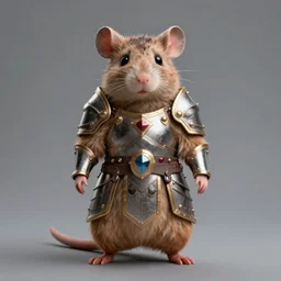 a full body shot of an anthro furry rat wearing a fantasy armor, fantasy, artstation, furry art, furaffinity, deviantart, symmetrical, highly detailed, award winning, trending