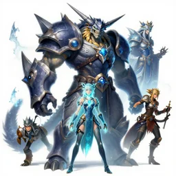 zinogre boss of monster hunter world iceborn worldboss guild raid digital painting bioluminance alena aenami artworks in 4 k design by lois van baarle by sung choi by john kirby and artgerm style pascal blanche and magali villeneuve