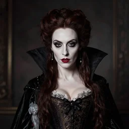 elizabeth bathory as a vampire, portrait photograph