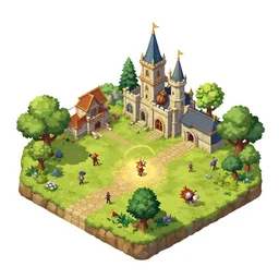 isometric view of the video game Dofus