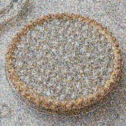 a beautiful and elegant pie made from clear gemstones