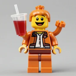 jim jones in lego with the koolaid man