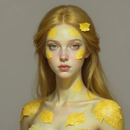 sam riegel as a dryad, his skin are yellow leaves portrait, highly detailed, headshot, digital painting, trending on artstation, concept art, sharp focus, illustration, art by artgerm and greg rutkowski and magali villeneuve
