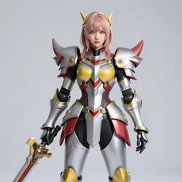 studio portrait of legit kind colorful female holy mech paladin gunmeng machiki absurdly beautiful, elegant, young sexy elegant woman, super fine surreal detailed face illustration by kim jung gi, iraq nadar, intricate lines, sharp focus, vibrant colors, matte, octopath voyager, final fantasy, unreal engine highly rendered, global illumination, radiant light, intricate environments
