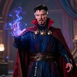 film still of richard simmons as dr strange using magic in multiverse of madness, 8 k