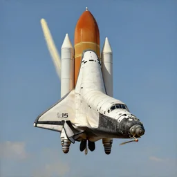 the space shuttle in medieval oil painting