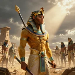 sun wukong as an egyptian pharaoh by stanley artgerm lau wlop rossdraws james jean andrei riabovitchev marc _ simonetti and sakimichan tranding on artstation