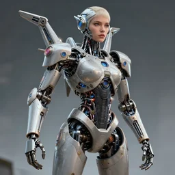 epic professional digital art of female starship mechanical robot, by leesha hannigan, iris van herpen, artstation, cgsociety, wlop, epic, much wow, much detail, gorgeous, detailed, masterpiece