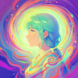 side portrait, imogen poots, paladin, gloomhaven, fantasy book cover, colorful swirly ripples, gaudy colors, anime, luminescent, organic matte painting, octane render, unreal engine, by huang guangjian, greg rutkowski, jesper ejsing, magali villeneuve, artgerm, ilya kuvshinov