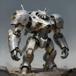 manatee titan mech, machine, greg rutkowski, digital painting