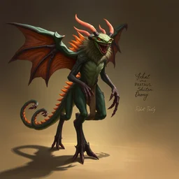 digital art fantasy creature in the style of govy 9 8 0 7