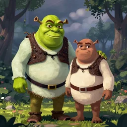 shrek. edgy. cringe. trending on deviantart. fanart. ship. low quality. mspaint. oc.