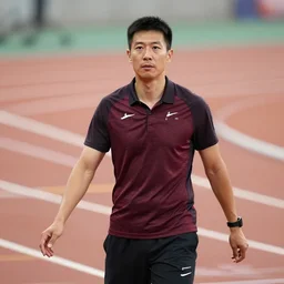 portrait of young chinese track coach, glowing, gentlemanly majestic, jaw - dropping, dynamic lighting, intricate, 4 k octane rendering - s 1 2 7 3 4 6 7 5 7 8