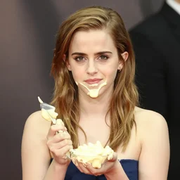 emma watson covered in mayonaise