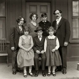 creepy family, 1 9 2 0's photography