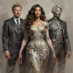 wendy williams with an very long torso, possibly extra limbs, stefan kostic, artgerm, intricate, detailed, volumetric lighting, digital painting, concept art, trending on artstation