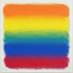 a neon gradient Mark Rothko, heavy impasto