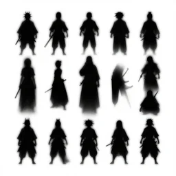 minimalist vector art of fifteen from katana zero