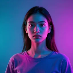 a neon rgb protogen, octane render, 8 k, portrait photography