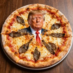 Pizza similar to, Donald Trump